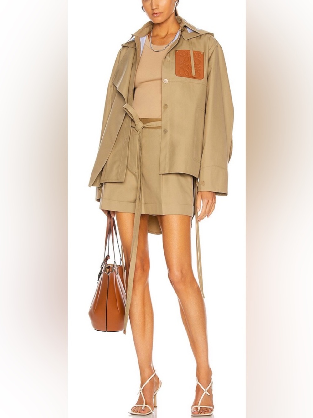 Loewe military hooded parka jacket